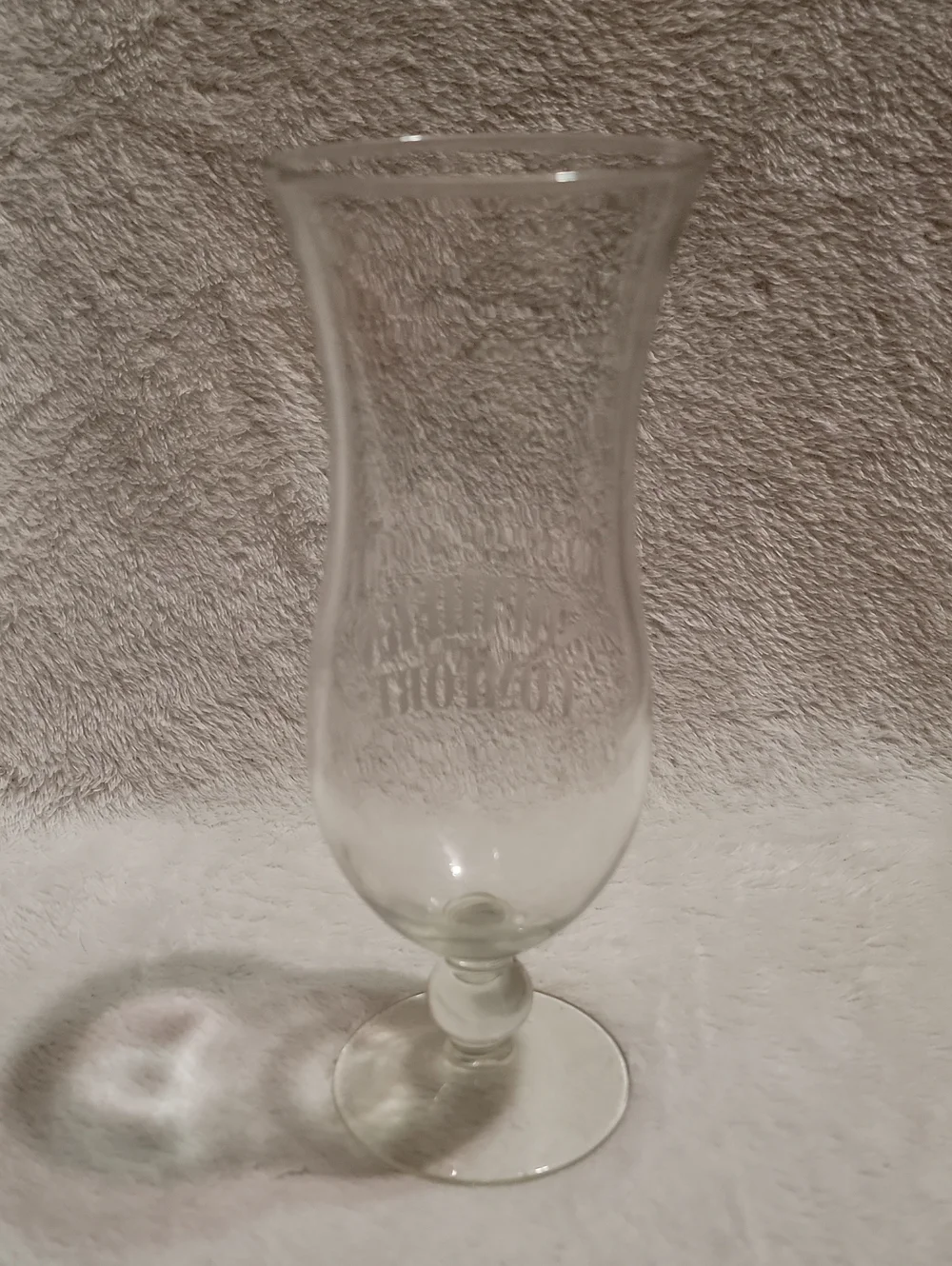 Southern Comfort hurricane glass